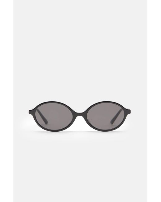 Pull&Bear Black Oval Sunglasses