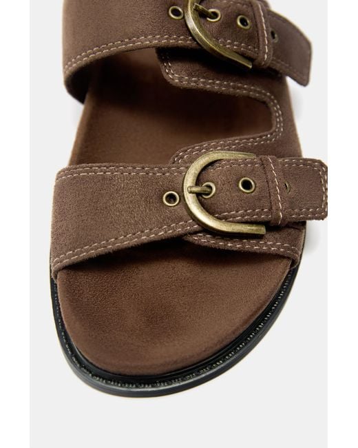 Pull&Bear Blue Buckle Sandals