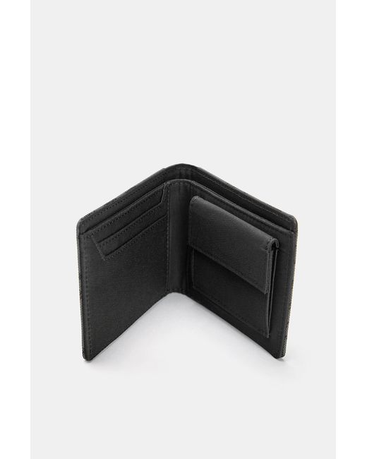 Pull&Bear Gray Nylon Stwd Wallet for men