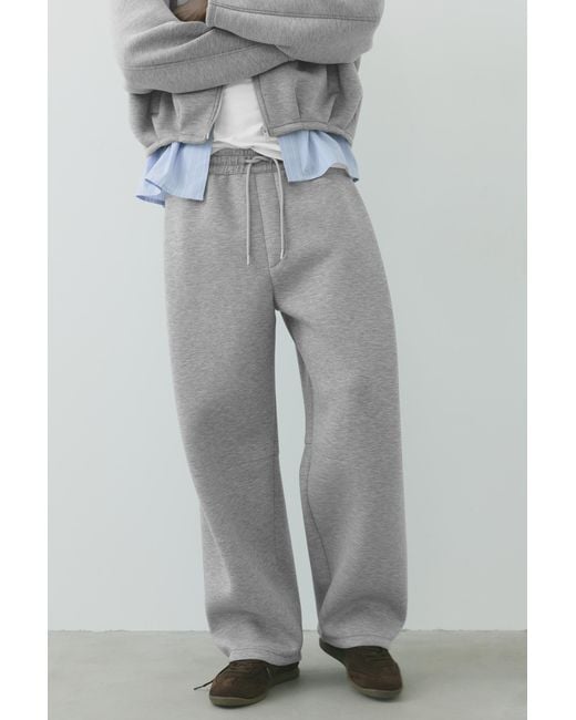 Pull&Bear Gray Relaxed Fit Sweatpants for men