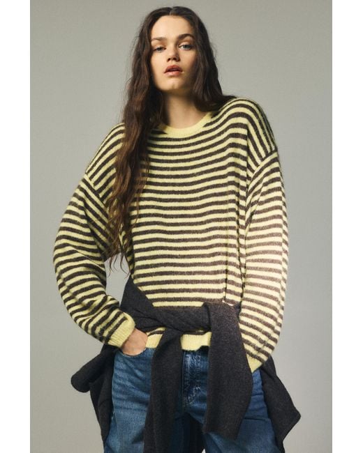 Sweat Pull&Bear Femme Rayé Multicolore - Taille S - Coton - Manches Longues - Très Bon état