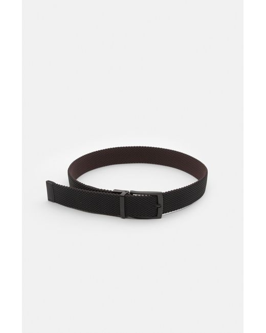 Pull&Bear Black Reversible Stretch Belt for men