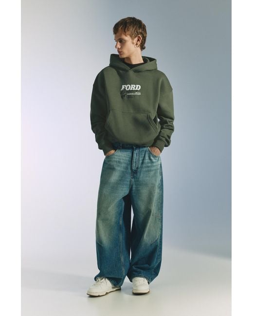 Pull&Bear Ford Bronco Capuchonsweater in het Green voor heren