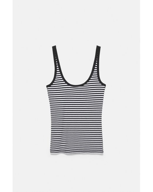 Pull&Bear Black Modal Tank Top