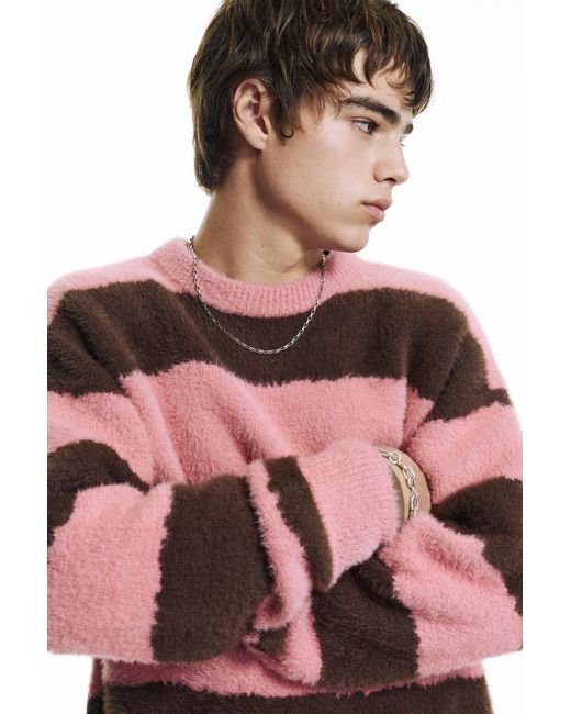 Pull À Rayures Pull&Bear pour homme en coloris Red