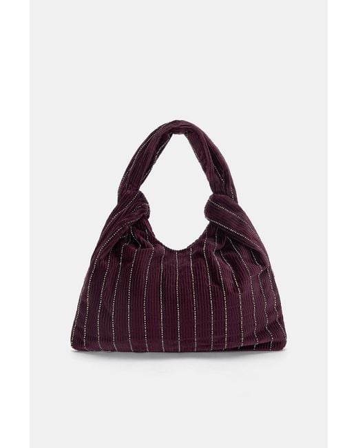 Pull&Bear Purple Schultertasche Mit Verzierungen