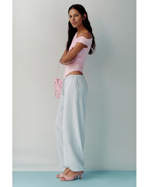 Pull&Bear Gray Asymmetric Top