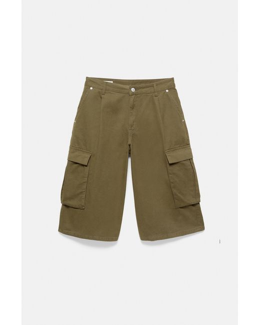 Bermuda Cargo Lunga di Pull&Bear in Green