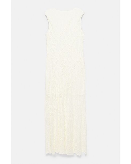 Robe Midi Fourreau En Dentelle Pull&Bear en coloris Natural