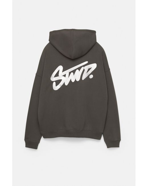 Pull&Bear Stwd Hoodie in het Gray voor heren