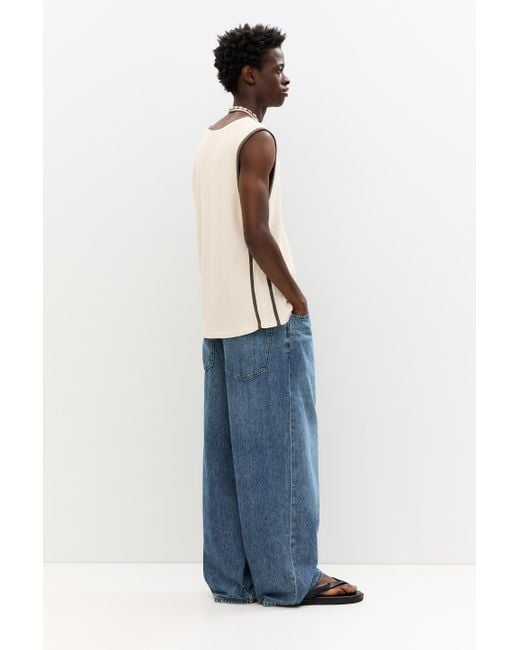 Pull&Bear Ärmelloses Shirt in Blue für Herren