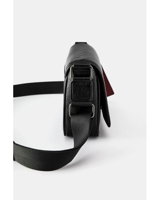 Borsello Con Patta E Charm di Pull&Bear in Black da Uomo