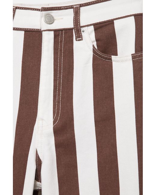 Pull&Bear Gestreepte Straight Broek in het Green