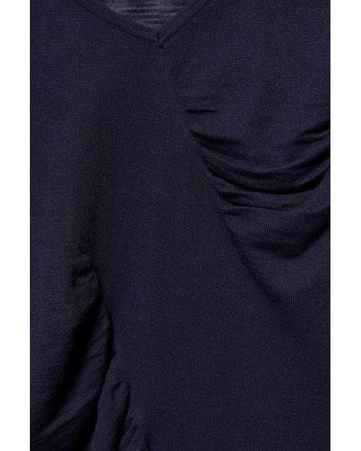 Pull Fin Froncé Pull&Bear en coloris Black