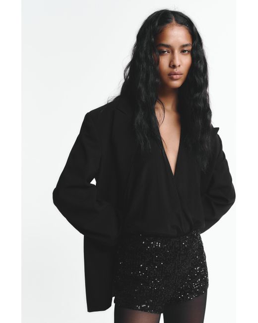 Pull&Bear Black Shorts Mit Pailletten