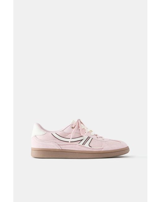 Pull&Bear Pink Retro Trainers