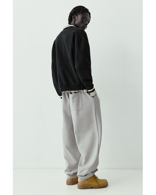 Pull&Bear Black Stwd Les Teunes Sweatshirt for men