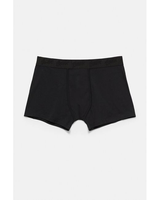 Pull&Bear Black Pack Of 3 Stwd Boxers for men
