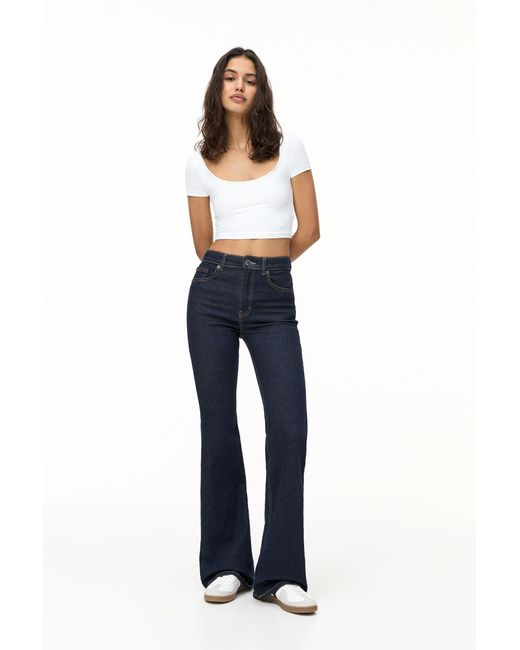 Pull&Bear Blue Skinny Flare Jeans