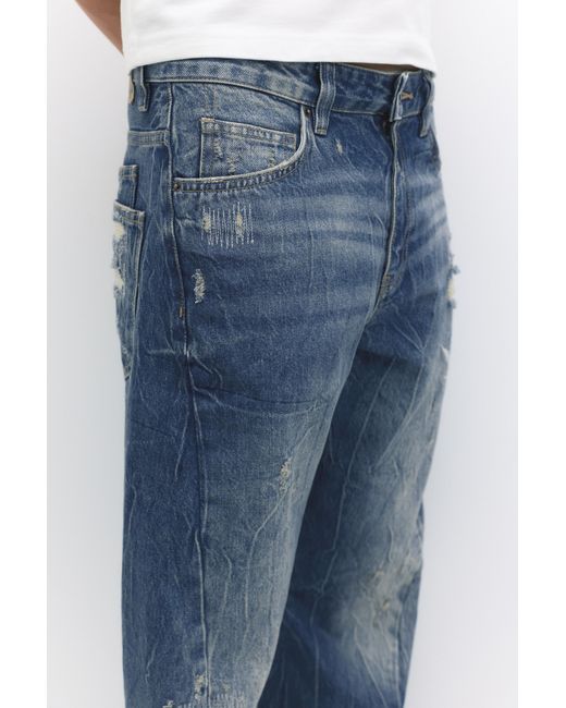 Pull&Bear Blue Pleasures X Stwd Jeans for men