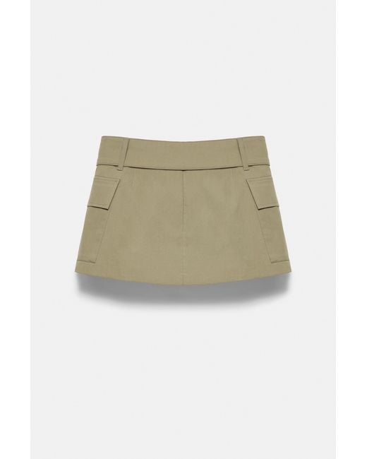 Pull&Bear Green Cargo Skort