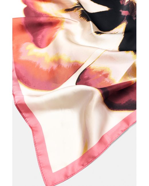 Pull&Bear Pink Floral Scarf