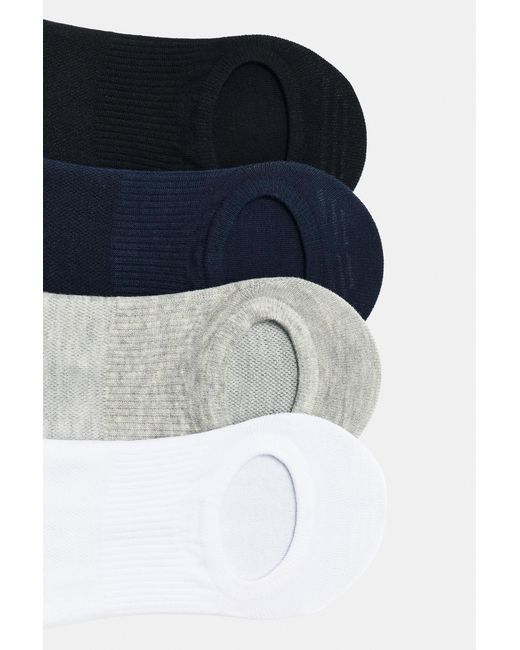 Pull&Bear 4-Pack Korte Sokken in het Black voor heren