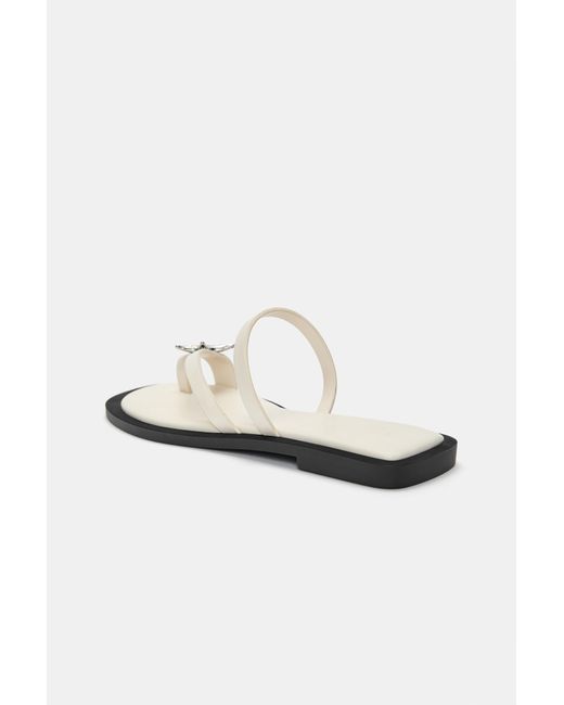 Pull&Bear Blue Embellished Flat Sandals