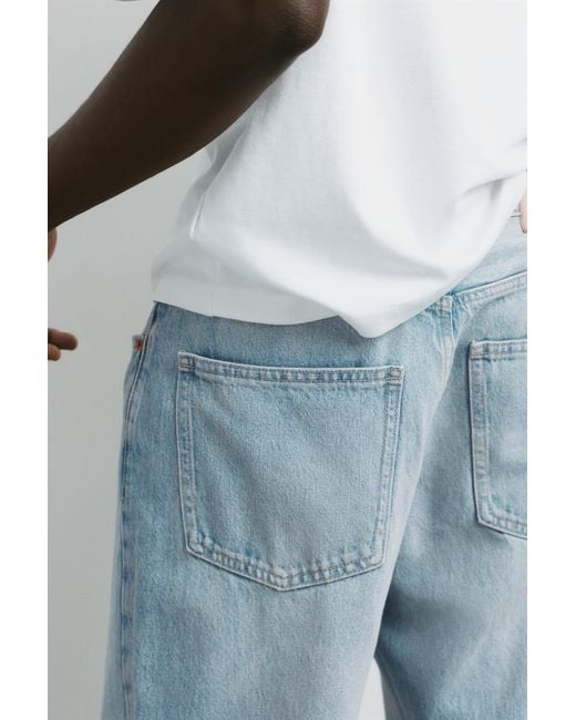 Pull&Bear Blue Baggy Jeans for men