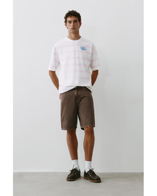 Pull&Bear Multicolor Nyc Graphic T-Shirt for men