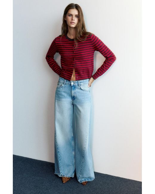Pull&Bear Basic Vest in het Red
