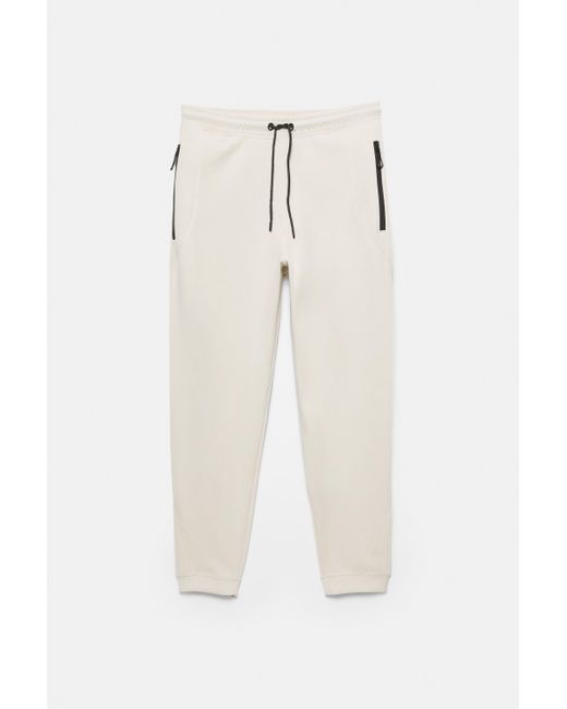 Pull&Bear Interlock-Trainingshose in Black für Herren