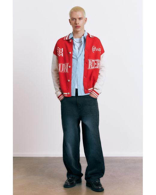Pull&Bear Blue Stwd Cardigan for men