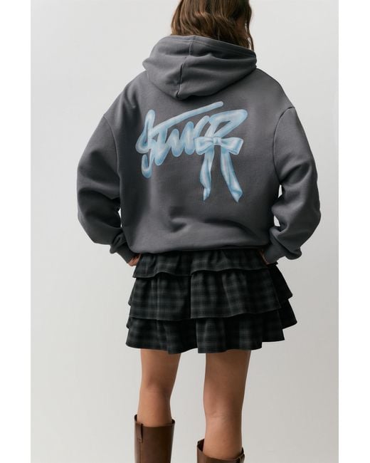 Pull&Bear Blue Stwd Bow Hoodie