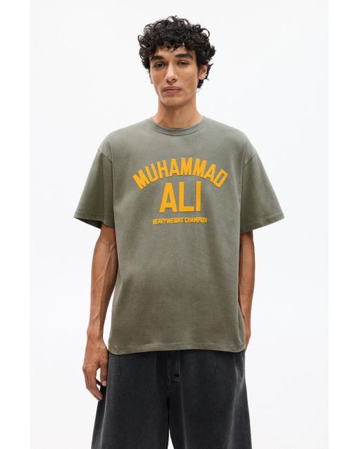 Pull&Bear Grünes T-Shirt Muhammad Ali in Green für Herren