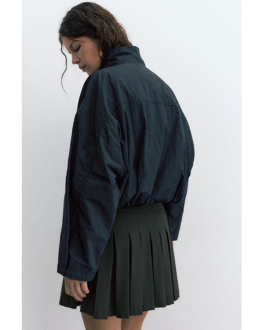 Pull&Bear Black Pleated Mini Skirt