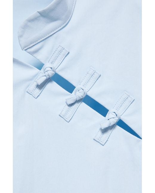 Pull&Bear White Poplin Toggle Shirt