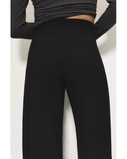 Pull&Bear Blue Smart Straight-Leg Trousers