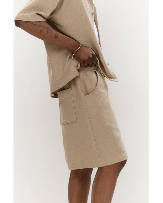 Pull&Bear Rustikale Bermudas Im Jogginghosen-Stil in Natural für Herren