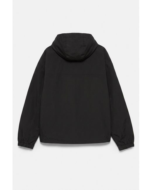 Pull&Bear Lichte Regenjas Met Capuchon in het Black voor heren