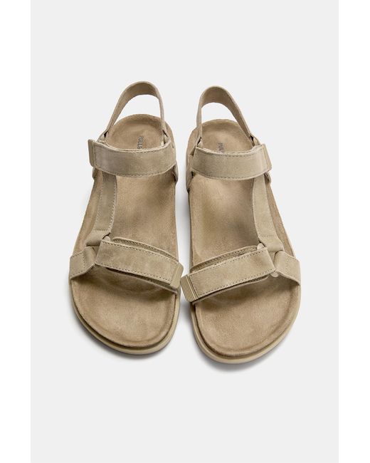 Pull&Bear Multicolor Leather Strappy Sandals for men