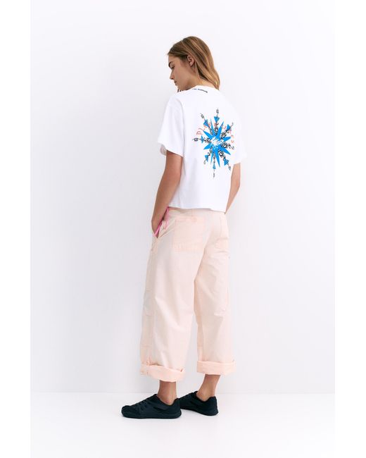 Pull&Bear Pink Oversize Pleasures X Stwd T-Shirt