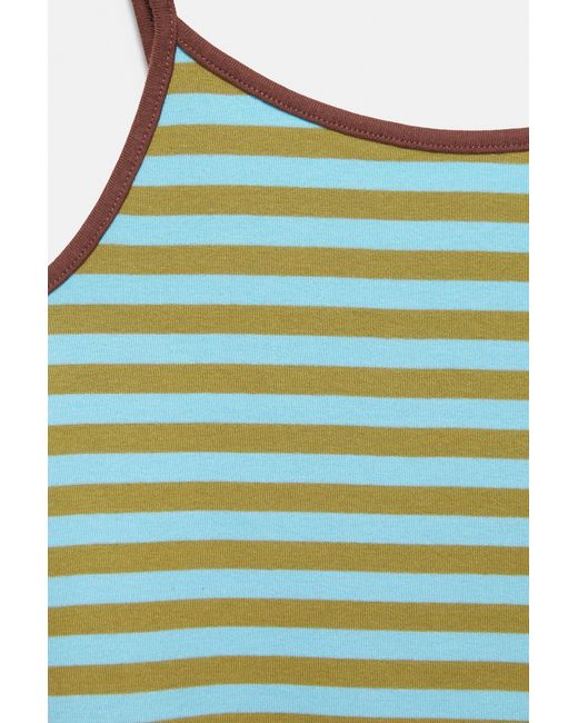 Pull&Bear Top Met Streepdessin in het Green