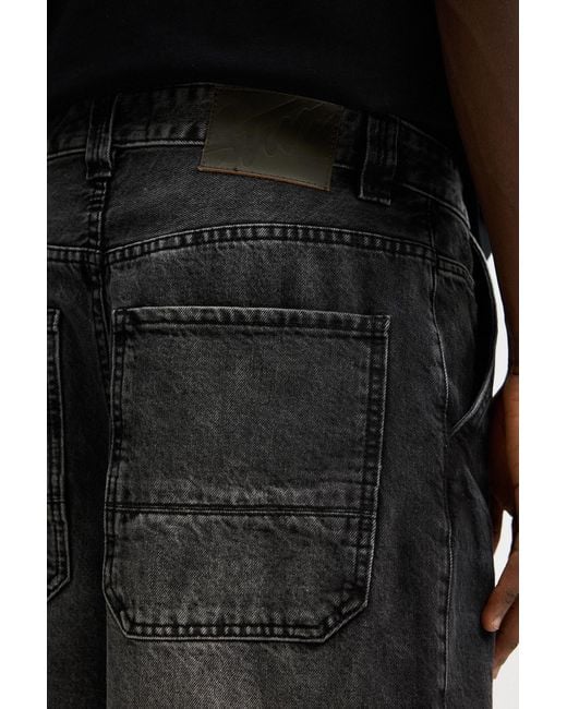 Pull&Bear Black Stwd Skater Jeans for men