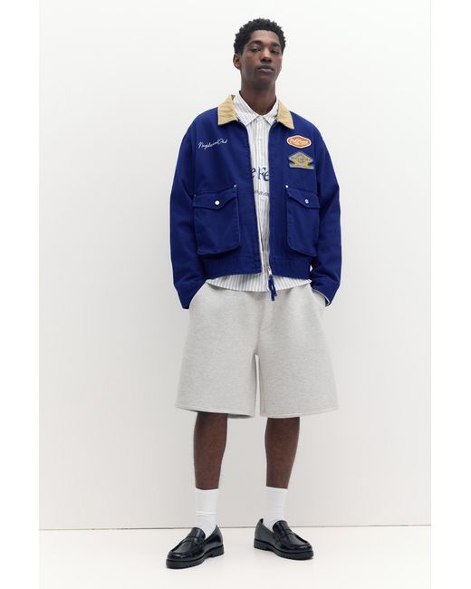 Veste Col Combiné Patchs Pull&Bear pour homme en coloris Blue
