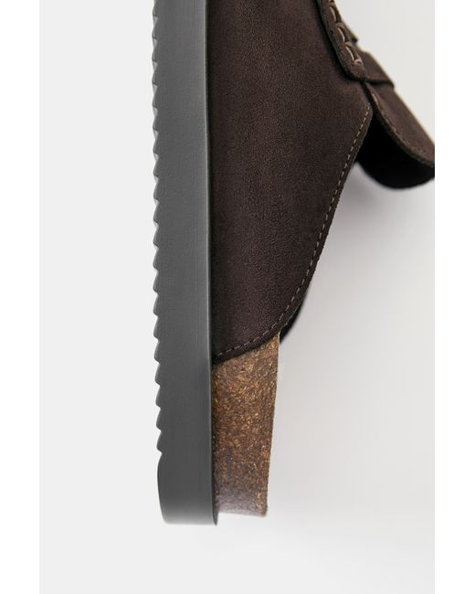 Sabots À Bride Pull&Bear pour homme en coloris Black