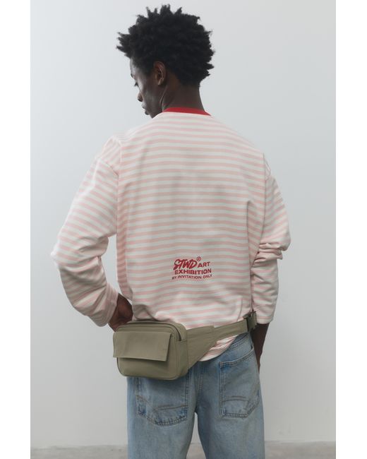 Pull&Bear Multicolor Embellished Belt Bag for men