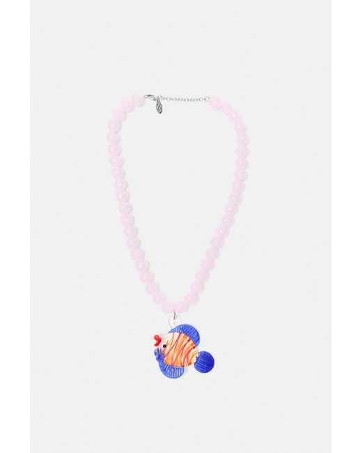 Pull&Bear White Pleasures X Stwd Bead Necklace