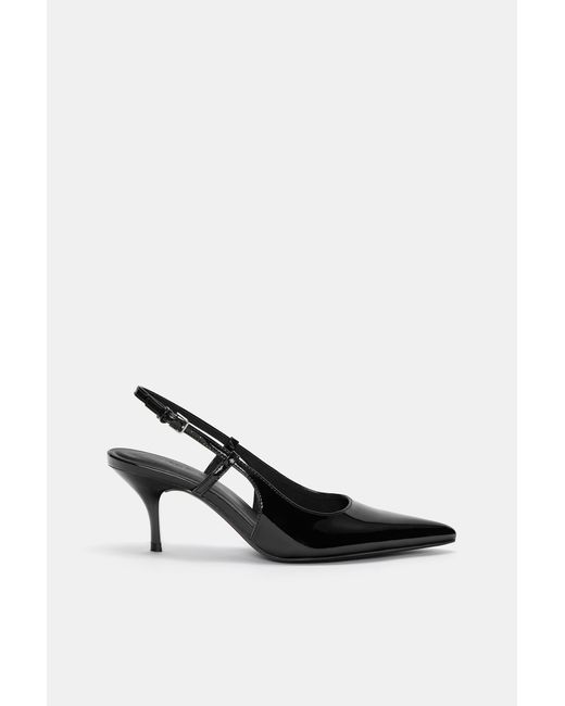 Pull&Bear White Pumps Aus Lack
