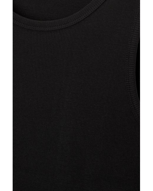 Pull&Bear White Ribbed Tank Top for men